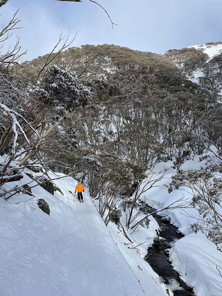 St Mary's Slide exit on Mt Hotham
